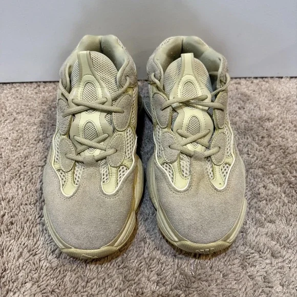 Adidas Yeezy 500 Super Moon Yellow Suede Shoes Mens Size 9 DB2966 Sneakers